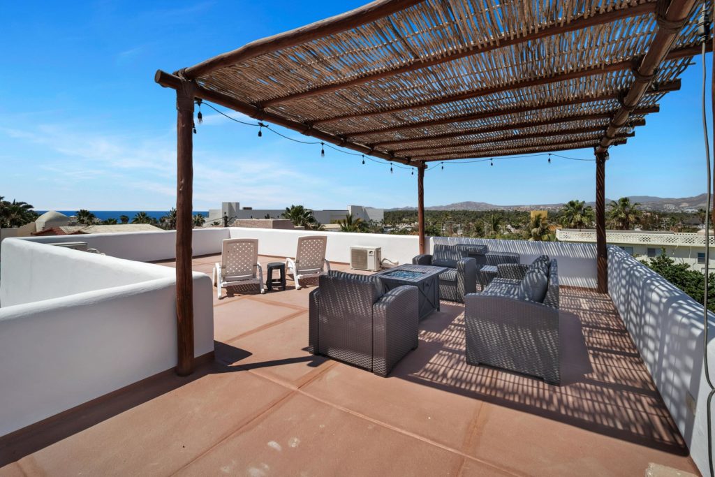 The rooftop at a duplex in La Playita