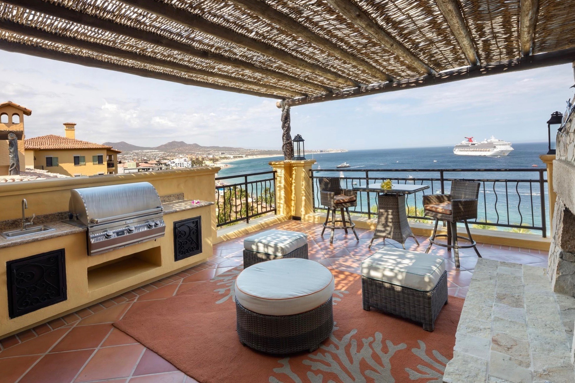 A balcony view from a Hacienda penthouse