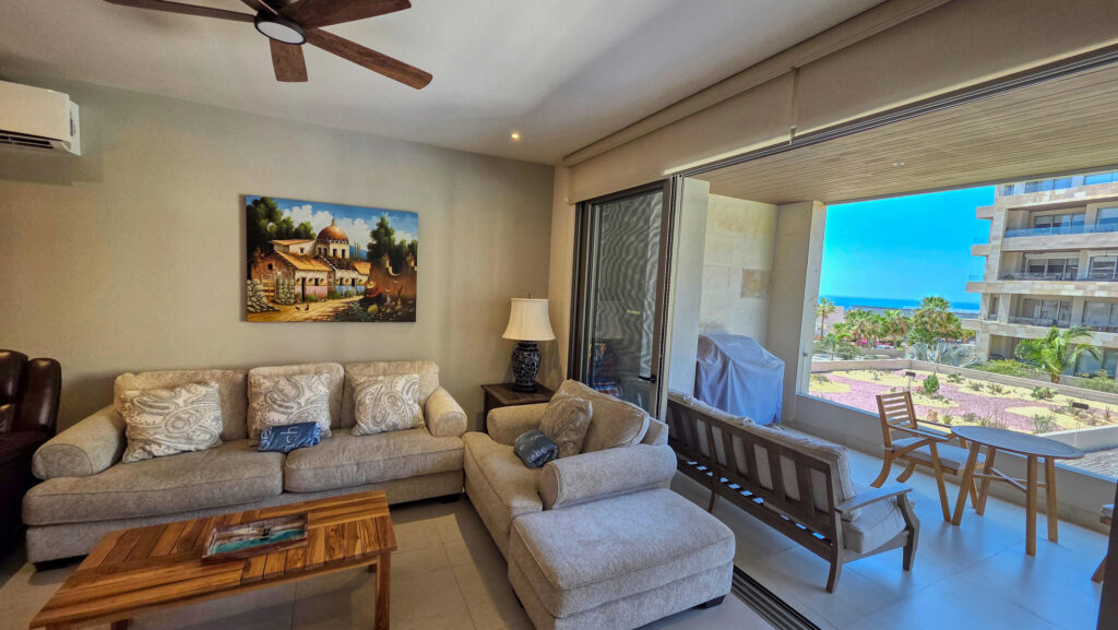 View from the living room and patio at Vista Vela 3